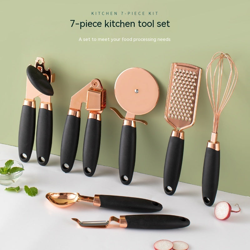 Kitchen Household Peeler Copper Plating Set