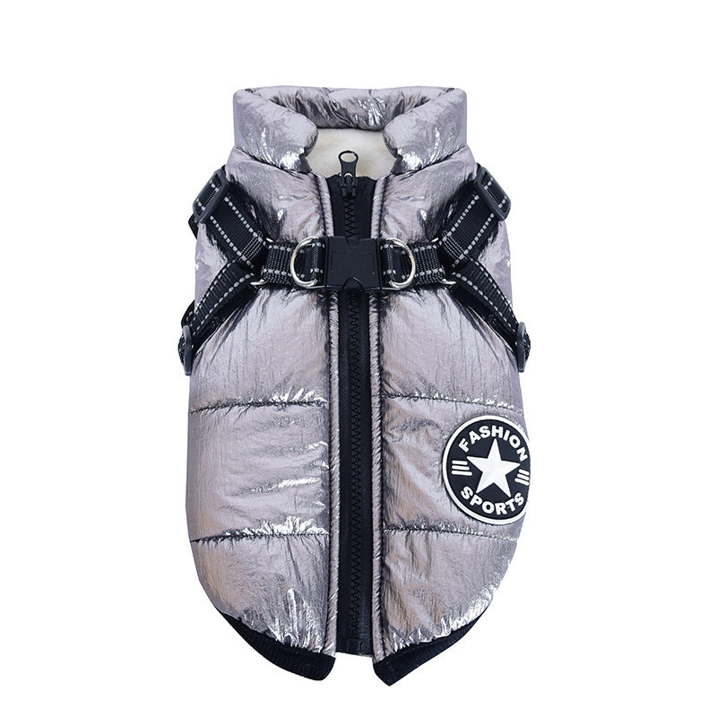 Waterproof Dog Jacket with Harness, Small to Large