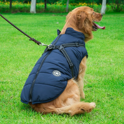 Waterproof Dog Jacket with Harness, Small to Large
